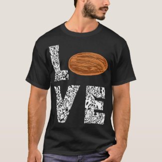 T-shirt Almonds Nut Lover Huile Lait Végétarien Alimentati