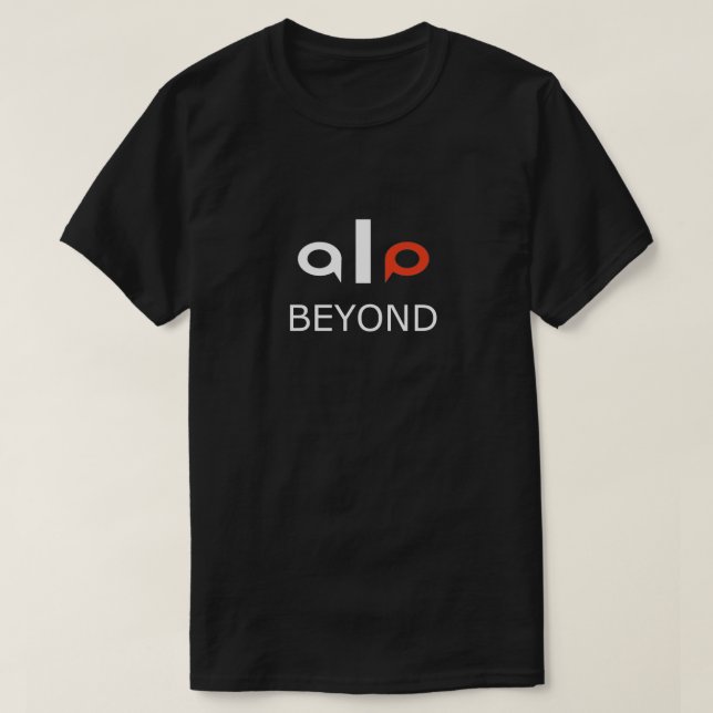 T-Shirt ALO Beyond – Typographie Moderne Minimalis (Design devant)