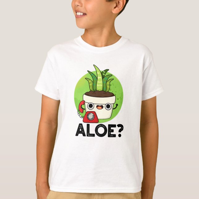T-shirt Aloe Funny Plante Hello Pun