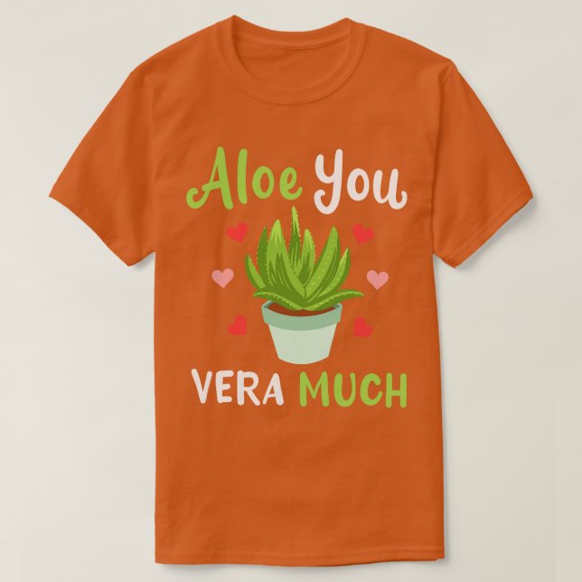 T-shirt Aloe Vera Plante Succulent (Design devant)