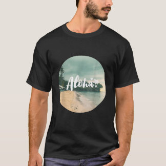 T-shirt Aloha Beach Rétro Hawaiian Tiki Hula Tropical Isla