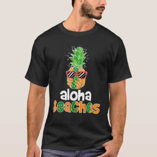 T-shirt Aloha Beaches Ananas Lunettes de soleil Hawaiian Y