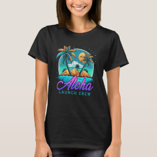 T-shirt Aloha Bleu Océan Tropical Beach Island Honolulu Ha