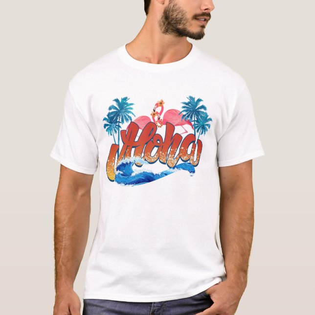 T-shirt Aloha Bonjour été (Devant)