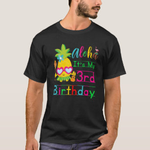 T-shirt Aloha C'est mon 3ème anniversaire Hawaii Deuxième