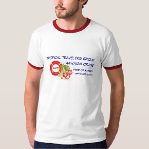 T-shirt Aloha chemise faite sur commande de croisière de
