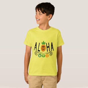 T-shirt Aloha Conception ananas - Hanes pour enfants TAGLE