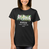 Aloha coutume tropicale de vacances de famille de