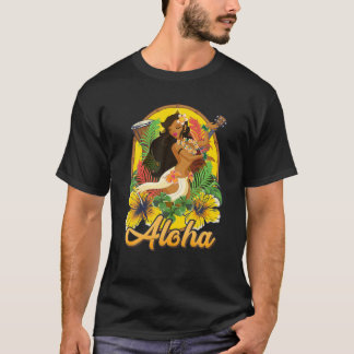 T-shirt Aloha Dance Hawaii Hawaii Fille Danseuse Pour La F