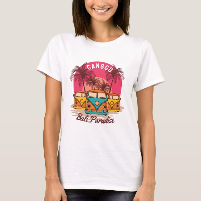T-shirt Aloha été surf bali paradis (Devant)