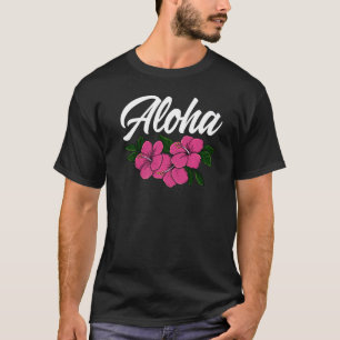 T-shirt Aloha Femmes Hawaii Fleur Aloha Party Amour