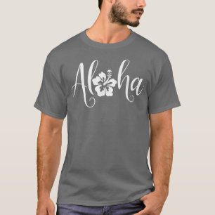 T-shirt Aloha Fleur d'Hibiscus Hawaïen Surfeur Maui Kauai