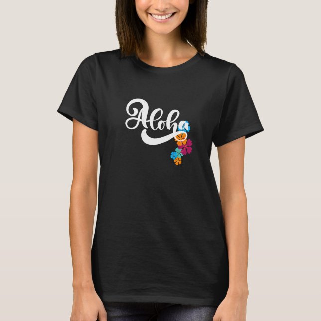 T-shirt Aloha Hawaii Amour & Peace Souvenir (Devant)