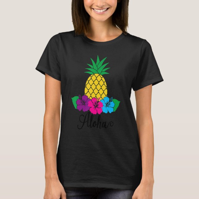 T-shirt Aloha Hawaii De L'Île Sentent La Fleur Aloha (Devant)