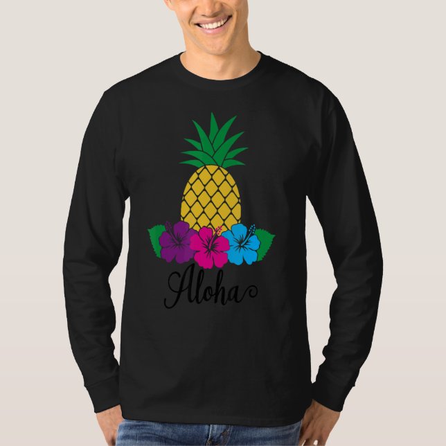T-shirt Aloha Hawaii De L'Île Sentent L'Aloha Flowe (Devant)