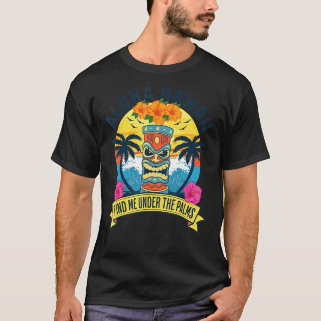 T-shirt Aloha Hawaii De L'Île Sentent L'Aloha Flowe (Devant)