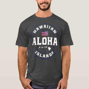 T-shirt Aloha Hawaii depuis l'îleDrapeau d'Hawaii Aloha Ha