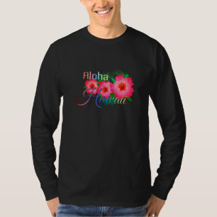 T-shirt Aloha Hawaii Fleurs des îles tropicales