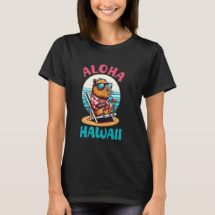 T-shirt Aloha Hawaii Hawaii île Capybara Shirt Beach