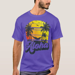 T-shirt Aloha Hawaii Hawaii île Hawaii Palm Trees Plage Va