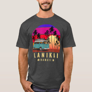 T-shirt Aloha Hawaii Lanikai Surf Van Vintage Hawaïen