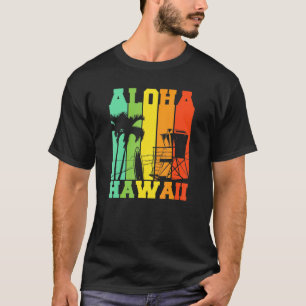 T-shirt Aloha Hawaii Palm Beach Surf Vintage
