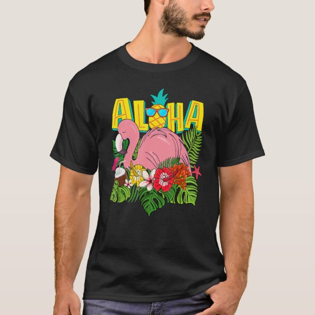 T-shirt Aloha Hawaii T Shirt Hawaiian Kids Teen Girl Women (Devant)