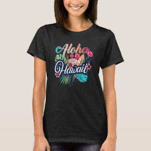 T-shirt Aloha Hawaiian Fleurs Luau Party pour vacances