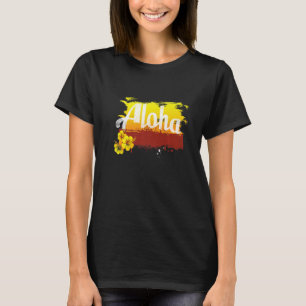 T-shirt Aloha Hawaiian Tiki Retro Vintage Maui Ohana Premi