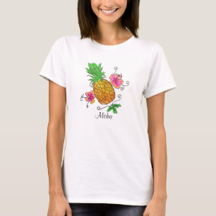 T-shirt Aloha la chemise des femmes de l'ananas