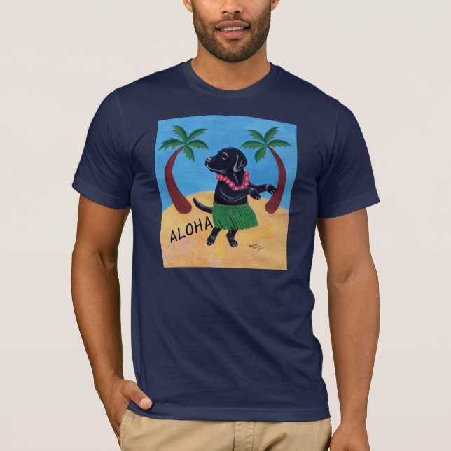 T-shirt Aloha laboratoire noir (Devant)