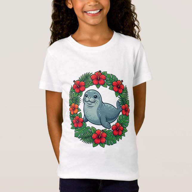 T-Shirt Aloha Petit Phoque Moine (Devant)