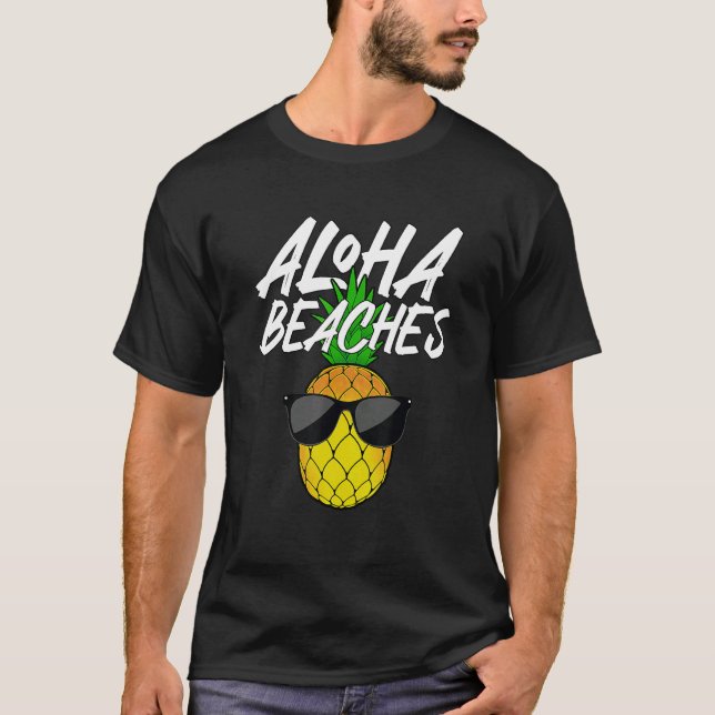 T-shirt Aloha Plages Designs For Men Femmes Ananas Hawa (Devant)