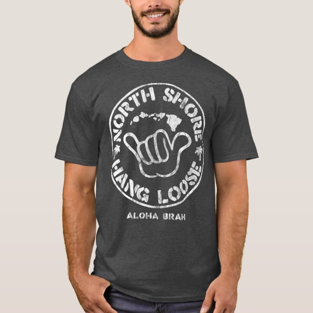 T-shirt Aloha Shaka Brah Hawaii (Devant)