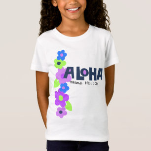 T-Shirt Aloha Signifie Bonjour Hawaïen Floral