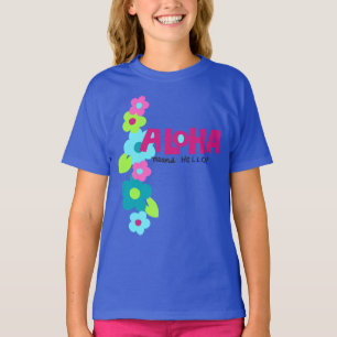 T-shirt Aloha Signifie Bonjour Hawaïen Floral