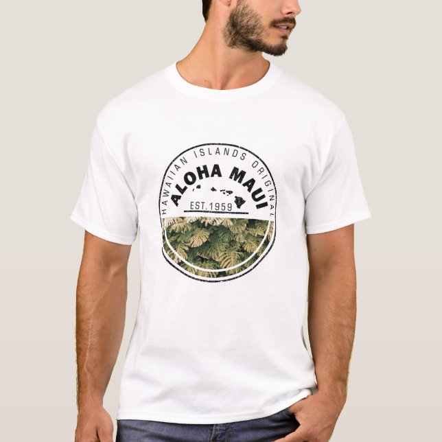 T-shirt Aloha style 01 de Maui (Devant)