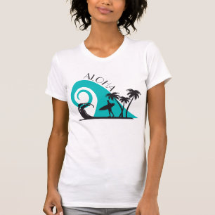 T-shirt Aloha Surf et palmiers Moderne