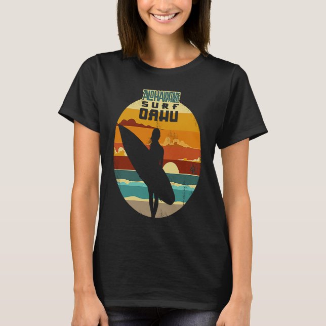 T-shirt Aloha Surf Surf Oahu Version2 (Devant)