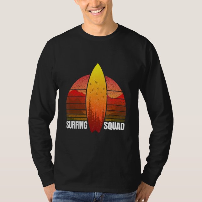 T-shirt Aloha Surfboard Summer Water Surfer Surfer Squad (Devant)