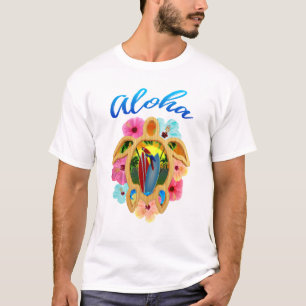 T-shirt Aloha Tropical Honu Sea Turtle
