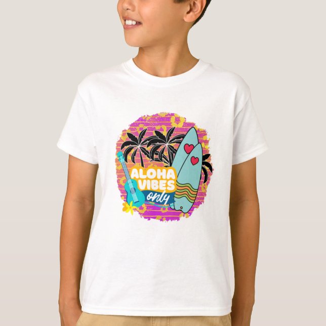 T-shirt ALOHA VIBES uniquement (Devant)