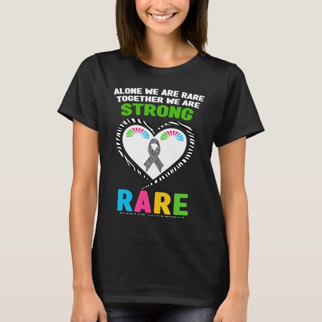 T-shirt Alone We Are Rare Together We Are Strong Rare Dise (Devant)