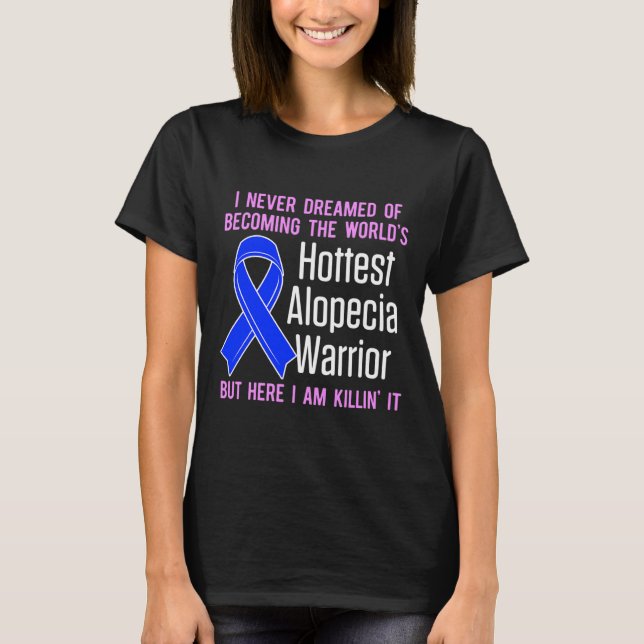 T-shirt Alopecia Aware Hair Loss Warrior Hottest Survi (Devant)