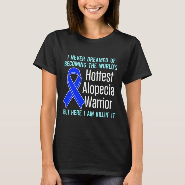 T-shirt Alopecia Aware Hair Loss Warrior Hottest Survi (Devant)
