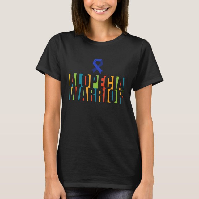 T-shirt Alopecia Awareness Hair Loss Warrior Therapeutic S (Devant)