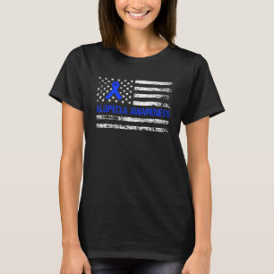 T-shirt Alopecia Sensibilisation Je Porte Blue Ribbon Supp