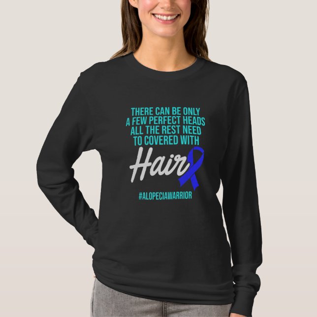 T-shirt Alopecia Sensibilisation Perte de cheveux Guerrier (Devant)