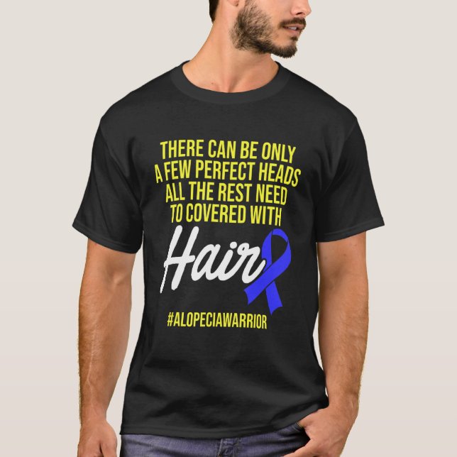 T-shirt Alopecia Sensibilisation Perte de cheveux Guerrier (Devant)
