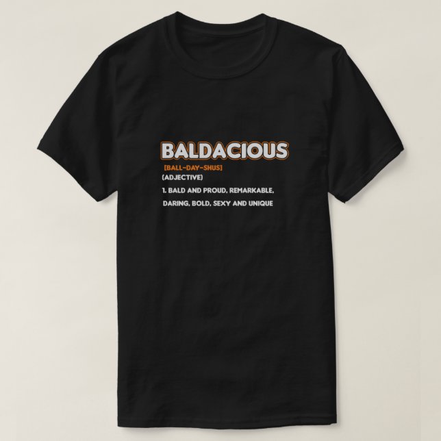T-shirt Alopécie Baldace Cadeau (Design devant)